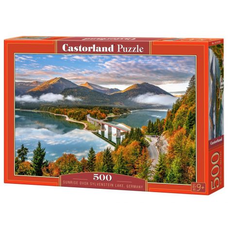 Puzzle Castorland 500el Jezioro Sylvenstein, Niemcy